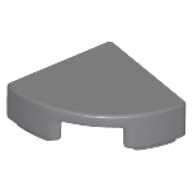 Tegel, Rond 1x1 kwart Dark Bluish Gray